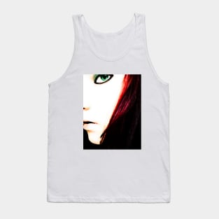 Goth Girl Face Tank Top